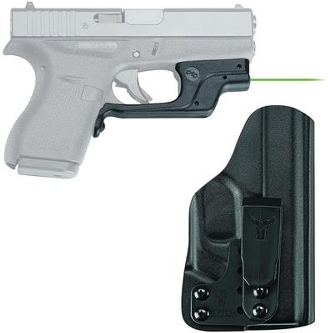 Laserguard Series Fits Glock 42 Black Finish Green Laser with Blade Tech IWB Holster - 610242007011 Laserguard Series Fits Glock 42 Black Finish Green Laser with Blade Tech IWB Holster - 610242007011