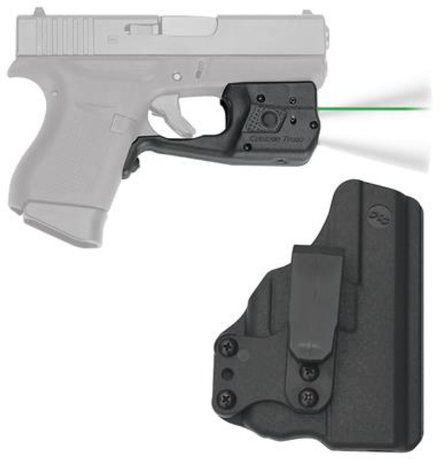Laserguard Series Pro Fits Glock 42 Black Finish Green Laser with Blade Tech IWB Holster - 610242007707 Laserguard Series Pro Fits Glock 42 Black Finish Green Laser with Blade Tech IWB Holster - 610242007707