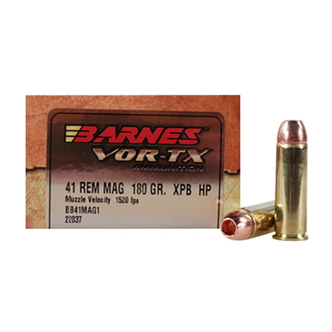 Barnes Bullets 22037 VOR-TX Handgun 41 Rem Mag 180 gr Barnes VOR-TX XPB 20 Per Box/ 10 Cs - 716876154104
