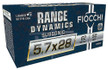 Fiocchi 57SUB62 Range Dynamics Subsonic 5.7x28mm 62gr Full Metal Jacket 50 Per Box - 762344713106