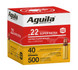 Aguila 1B221115 Super Extra Rimfire 22 LR 40 gr Copper Plated Solid Point 500 Per Box - 640420013138 Aguila 1B221115 Super Extra Rimfire 22 LR 40 gr Copper Plated Solid Point 500 Per Box - 640420013138