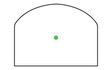 Trijicon, RMR Type 2 Reflex Sight, Green Dot, 3.25 MOA, Adjustable LED, Black - 719307619272