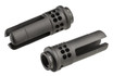 SureFire WARCOMP5561228 Warcomp QD Flash Hider 22 Cal (5.56mm) 1/2"-28 tpi, Open Tine 3-Prong, Ported Black Stainless Steel for AR/M4-Platform (SOCOM Suppressor Compatible) - 084871324625