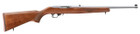 Ruger 31228 10/22 Sporter 22 LR 10+1 18.50" Clear Satin Stainless Steel Barrel, Drilled & Tapped Receiver, Walnut Stained Hardwood Stock - 736676312283