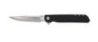 CRKT 3810 LCK +  Large 3.62" Folding Drop Point Plain Satin 8Cr13MoV SS Blade/ Black GRN Handle Includes Pocket Clip - 794023381009