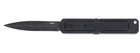 CRKT 6013 Gravitic Flip 3.18" OTF Spear Point Plain Dual-Edge Stonewashed 5Cr15MoV SS Blade, Black GRN Handle -