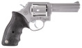 Taurus 2650049 65 Single/Double 357 Magnum 4" 6 rd Black Rubber Grip Stainless Steel - 725327330080