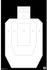 Action Target IPSCPBKB100 High Visibility IPSC/USPSA Silhouette Hanging Heavy Paper Target 23" x 35" - 400000172354