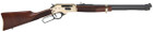 Henry H0243030 Side Gate Lever Action 30-30 Win Caliber with 5+1 Capacity, 20" Blued Barrel, Polished Brass Metal Finish & American Walnut Stock Right Hand - 619835060457