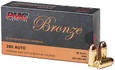 PMC Bronze Line .380 ACP 90 Grain Full Metal Jacket 50rd - 741569070065