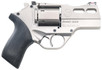 Chiappa Firearms CF340290 Rhino 30SAR SAO 357 Mag Caliber with 3" Vent Rib Barrel, 6rd Capacity Cylinder, Overall Nickel-Plated Metal Finish & Black Rubber Grip - 8053800940061