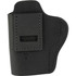 Uncle Mikes-leather(1791) UMIWB4MBLR Inside the Waistband Holster IWB Size 04 Matte Black Leather Belt Clip Fits Glock 17/19 Right Hand - 810102212351