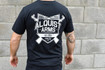 Alquist Arms Shield Logo T-shirt Heather Black - Alquist Arms Shield Logo T-shirt Heather Black -