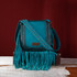 Wrangler Rivets Fringe Concealed Carry Crossbody -Turquoise - 717012182142