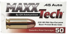 Tulammo PTGB45B MaxxTech  45 ACP 230 gr Full Metal Jacket 50 Per Box/ 10 Cs - 3877000251735
