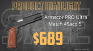 Sale on Armscor PRO Ultra Match 1911-A1 45acp