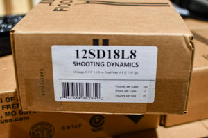 Fiocchi 12SD18L8 Target Shooting Dynamics 12 Gauge 2.75" 1-1/8 oz 8 Shot 50 Case - 762344852812