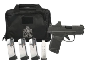 Springfield Hellcat® Micro-Compact OSP™ 9mm 3" CA Gear up 2024 Includes Viridian RFX-11 Green Dot Optic, 3 Magazines (Total of 5), Dual Range Bag - 706397985646