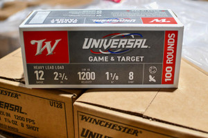 Winchester Universal 12ga 1 1/8 8 Shot 1200 FPS 200 Rd Case - 020892012752