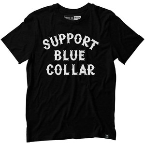 Troll Support Blue Collar Tee -