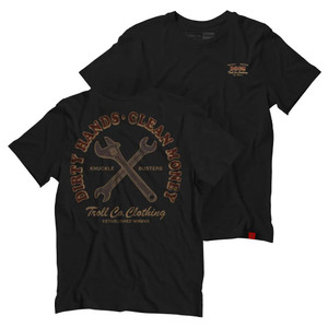 Troll Co. Clothing Retro Knuckle Buster Tee Black -
