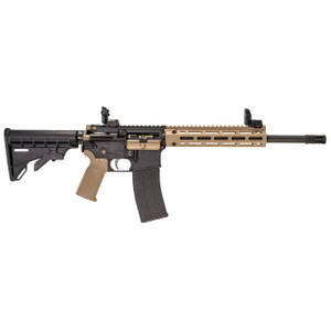 Tippmann Arms Company, M4-22 Pro Compliant, Semi-automatic Rifle, AR, 22 LR, 16" Barrel, Composite MLOK Handguard, Faux Slip Fit Flash Hider, Matte Finish, Black, Flat Dark Earth M4 Collapsible Stock/