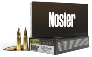 Nosler 40040 E-Tip  7.62x39mm 123gr E Tip Boat Tail 20 Per Box - 054041400404