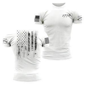 Grunt Style 1776 Flag T-Shirt - White -
