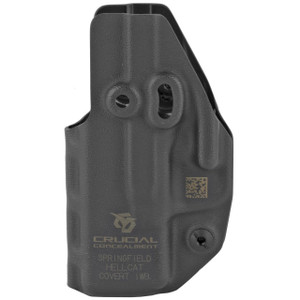 Crucial Concealment 1112 Covert  IWB Black Kydex Paper Fits Springfield Hellcat Ambidextrous Hand - 810015551127