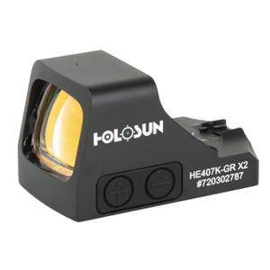 Holosun HE407KGRX2 HE407  Black Anodized 1 x 0.58" x 0.77" 6 MOA Green Dot - 810047071372