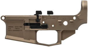 Aero Precision  Pro Lower Receiver M4E1 Kodiak Brown Compatible w/ AR15 Components and Magazines - 840014623266