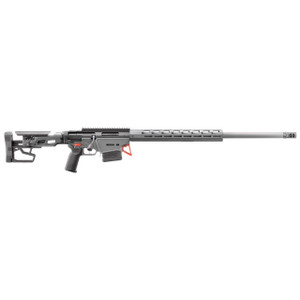Ruger, Precision Rifle, Custom Shop, Bolt Action Rifle, 6MM GT, 26" Heavy Contour Barrel, Threaded 5/8X24, APA Muzzle Brake, Cerakote Finish, Black and Stealth Gray, Magpul MOE-K2+ Grip, TriggerTech 2