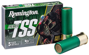 Remington Ammunition 28043 Premier TSS Turkey 12 Gauge 3" 1 3/4 oz Tungsten 7 Shot 5 Per Box - 047700530406