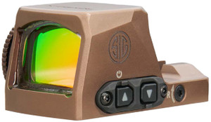 Sig Sauer Electro-Optics SORX1002 Romeo-X Pro Flat Dark Earth 1 x 24 mm 2 MOA Red Dot/32 MOA Circle - 798681696543