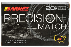 Barnes Bullets 30728 Precision Match  338Lapua Mag 300gr Open Tip Match Boat Tail 20 Per Box - 716876150915