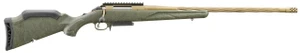 Ruger 46945 American Predator Gen II 300 Win Mag 3+1 22" Burnt Bronze Cerakote Spiral Fluted/Threaded Barrel, Picatinny Rail Steel Receiver, Green Splatter Adjustable Synthetic Stock - 736676469451