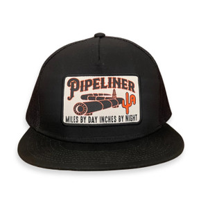 "Pipeliner" - 6006 Black/ Black Mesh Snapback Cap -