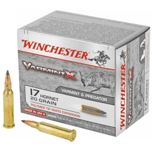 Winchester Varmint X .17 Hornet 20 Grain Varmint X Polymer Tip 20 Box - 020892222816