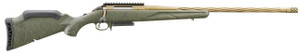 Ruger 46946 American Predator Gen II 6.5 PRC 3+1 22" Burnt Bronze Cerakote Spiral Fluted/Threaded Barrel, Picatinny Rail Steel Receiver, Green Splatter Adjustable Synthetic Stock - 736676469468