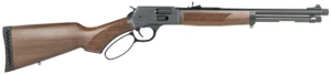 Henry Repeating Arms, H12 Provider Carbine, Lever Action Rifle, .357 Magnum/.38 Special, 16.5" Threaded Barrel, 5/8X24 Thread Pitch, Round Blued Steel, Blued Steel Receiver, American Walnut Stock, Che