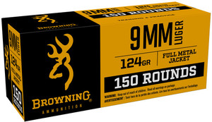 Browning 9mm 124gr 150rd Box - 02089222751
