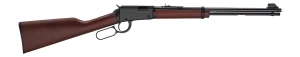 Henry H00122M Classic 22 WMR 12+1 18.50" Blued Round Barrel, Black Aluminum Grooved Receiver, American Walnut Straight Grip Stock - 619835011428