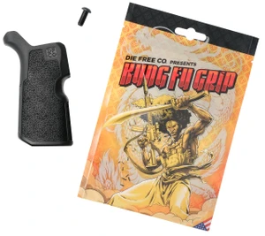 Die Free Co Llc KFGBLK Kung Fu Grip  Black Nylon Fits AR15/M4/AR10/SR25 - 860010992609