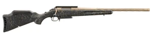 Ruger 56901 American II Prairie Full Size 7mm PRC 3+1 24" Smoked Bronze Cerakote Spiral Fluted Threaded Barrel & Alloy Steel Receiver w/Picatinny Rail, Black Splatter Adj LOP Synthetic Stock - 7366765