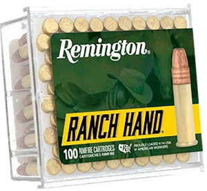 Remington Ammunition R21263 Ranch Hand  22LR 40gr Plated Lead Round Nose 100 Per Box/50 Case - 04770021263