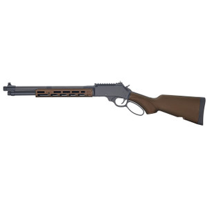 Henry Repeating Arms, CRUSR Rifle, Lever Action Rifle, 45-70 Government, 16.5" Carbon Fiber Wrapped Stainless Steel Barrel, Threaded 5/8X24, Cerakote Finish, Midnight Blue, Burnt Broze M-LOK Free Floa