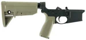 BCM LRGSTKMOD0FDE BCM Lower MOD 0 Multi-Caliber 7075-T6 Aluminum Black Cerakote Synthetic Flat Dark Earth Pistol Grip & Stock for AR-Platform - 812526020932
