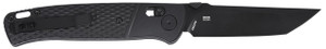 CRKT K431KKP Counterpart 3.31" Folding Tanto Plain Black Oxide D2 Blade, Black GRN Handle, Crossbar Lock - 794023008562