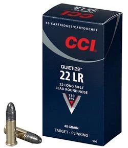 CCI 960 Quiet-22 22 LR 40GR LRN 500 Box - 076683509604