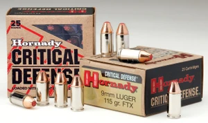 Hornady 90250 Critical Defense 9mm Luger 115 GR Flex Tip Expanding 25 Bx - 090255902501